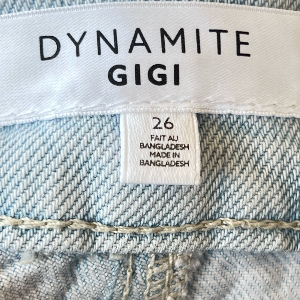 Barrel Baggy high rise denim Light Wash jeans pants Dynamite Gi Gi Size… - Picture 6 of 10